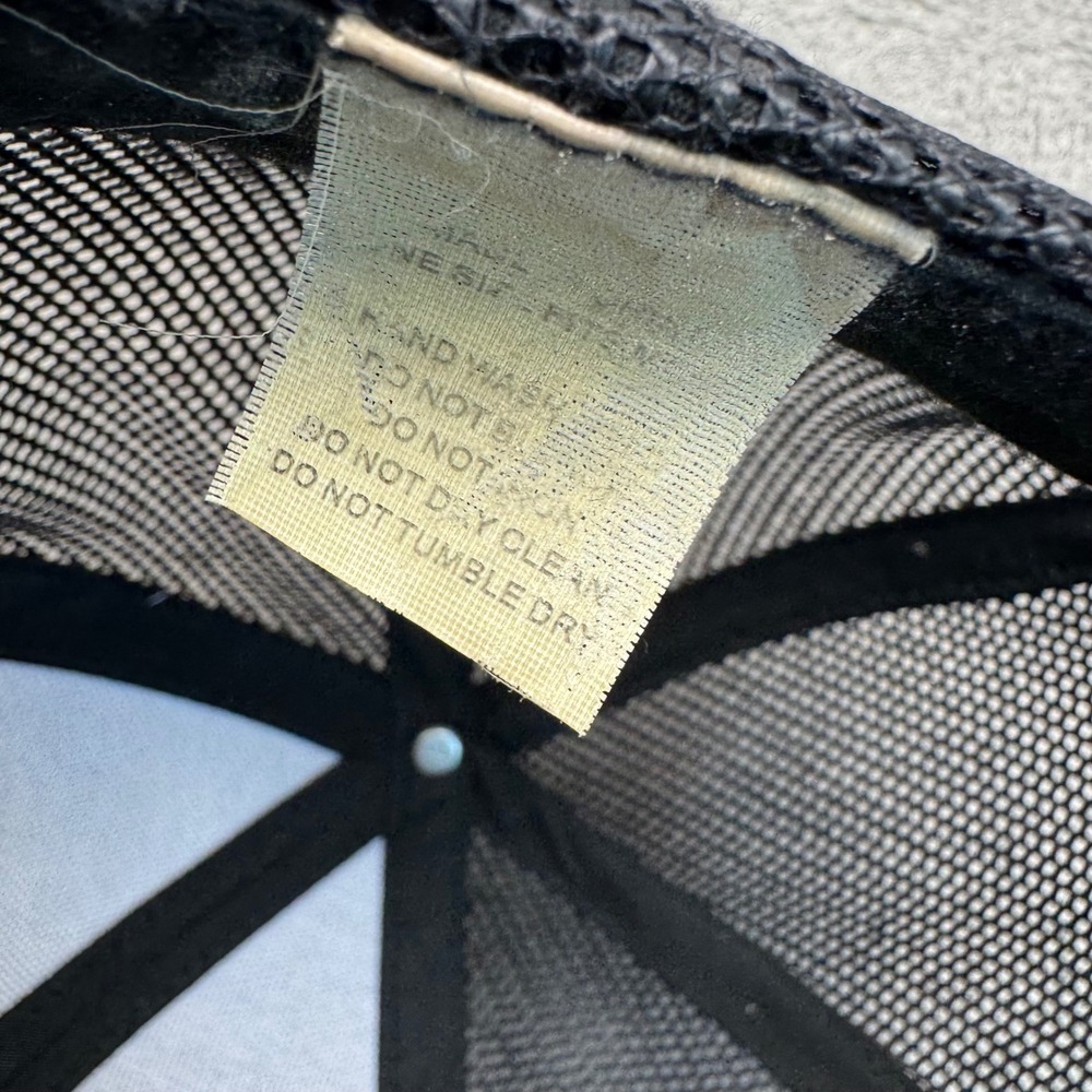 GameTime Trucker Hat Men OSFM Black Excellent Mesh Back Snapback Logo Cap - Picture 5 of 10